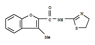 2-Benzofurancarboxamide,n-(4,5-dihydro-2-thiazolyl)-3-methyl-(9ci) Structure,717871-04-0Structure