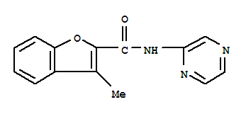 2-Benzofurancarboxamide,3-methyl-n-pyrazinyl-(9ci) Structure,717873-54-6Structure