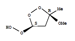 Hydroperoxide, (3r,5s)-5-methoxy-5-methyl-1,2-dioxolan-3-yl, rel-(9ci) Structure,717888-61-4Structure