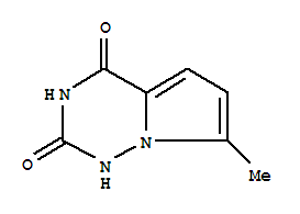 Pyrrolo[2,1-f][1,2,4]triazine-2,4(1h,3h)-dione, 7-methyl- (9ci) Structure,71971-31-8Structure