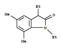 2H-indol-2-one,1,3-diethyl-1,3-dihydro-5,7-dimethyl-(9ci) Structure,720714-83-0Structure