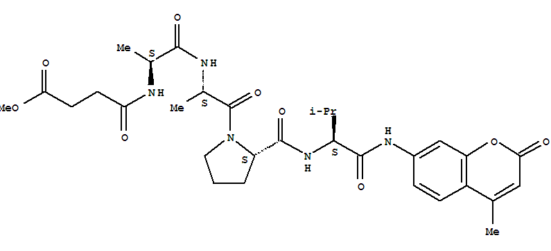 Meosuc-ala-ala-pro-val-amc Structure,72252-90-5Structure