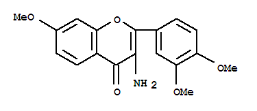 4H-1-benzopyran-4-one,3-amino-2-(3,4-dimethoxyphenyl)-7-methoxy-(9ci) Structure,72271-95-5Structure