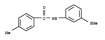 Benzamide, 4-methyl-n-[3-(methylthio)phenyl]-(9ci) Structure,723756-26-1Structure