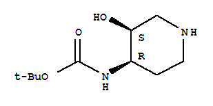 Carbamic acid,[(3s,4r)-3-hydroxy-4-piperidinyl]-1,1-dimethylethyl ester Structure,724787-35-3Structure