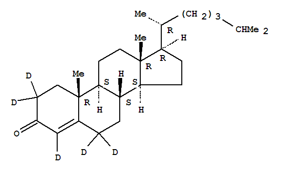 4-Cholesten-3-one-2,2,4,6,6-d5 Structure,72560-60-2Structure