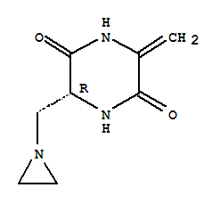 2,5-Piperazinedione,3-(1-aziridinylmethyl)-6-methylene-,(r)-(9ci) Structure,72995-81-4Structure