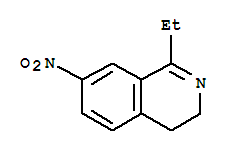 Isoquinoline, 1-ethyl-3,4-dihydro-7-nitro-(9ci) Structure,731764-46-8Structure