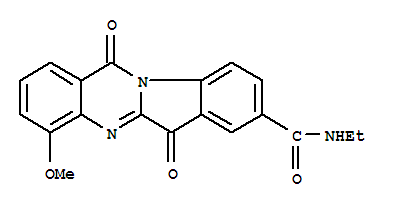 Indolo[2,1-b]quinazoline-8-carboxamide, n-ethyl-6,12-dihydro-4-methoxy-6,12-dioxo- Structure,731860-15-4Structure