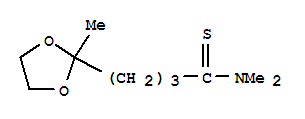 1,3-Dioxolane-2-butanethioamide, n,n,2-trimethyl- Structure,73199-95-8Structure