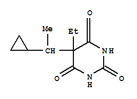 Barbituric acid, 5-(1-cyclopropylethyl)-5-ethyl-(5ci) Structure,732283-78-2Structure