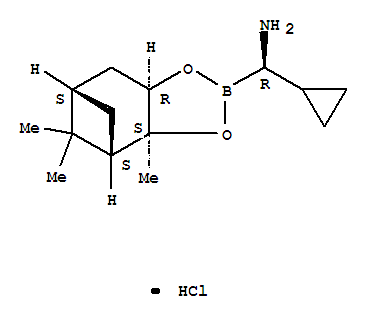 (Alphar,3as,4s,6s,7ar)-alpha-cyclopropylhexahydro-3a,5,5-trimethyl-4,6-methano-1,3,2-benzodioxaborole-2-methanamine hydrochloride (1:1) Structure,732285-43-7Structure