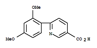 6-(2,4-Dimethoxyphenyl)nicotinic acid Structure,733776-45-9Structure