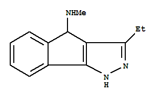 Indeno[1,2-c]pyrazol-4-amine, 3-ethyl-1,4-dihydro-n-methyl-(9ci) Structure,734494-53-2Structure