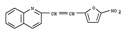 Quinoline,2-[2-(5-nitro-2-furanyl)ethenyl]- Structure,735-84-2Structure