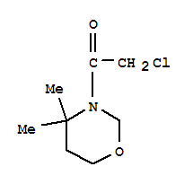 2H-1,3-oxazine, 3-(chloroacetyl)tetrahydro-4,4-dimethyl-(9ci) Structure,73512-51-3Structure