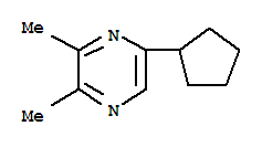 Pyrazine, 5-cyclopentyl-2,3-dimethyl-(9ci) Structure,73570-40-8Structure