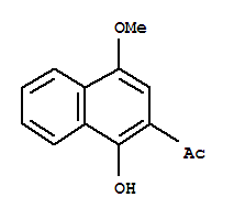 1-(1-Hydroxy-4-methoxy-naphthalen-2-yl)-ethanone Structure,73584-59-5Structure