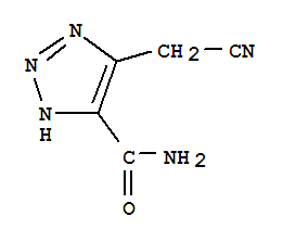 1H-1,2,3-triazole-4-carboxamide,5-(cyanomethyl)-(9ci) Structure,73591-49-8Structure