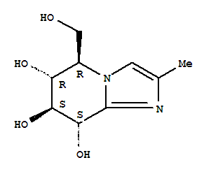 Imidazo[1,2-a]pyridine-6,7,8-triol, 5,6,7,8-tetrahydro-5-(hydroxymethyl)-2-methyl-, (5r,6r,7s,8s)-(9ci) Structure,736124-86-0Structure