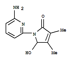 2H-pyrrol-2-one, 1-(6-amino-2-pyridinyl)-1,5-dihydro-5-hydroxy-3,4-dimethyl-(9ci) Structure,736878-67-4Structure