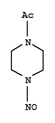 Piperazine, 1-acetyl-4-nitroso-(9ci) Structure,73742-56-0Structure