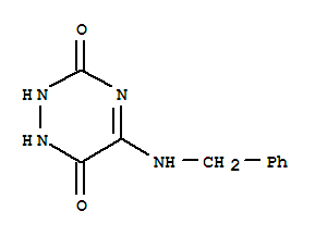 1,2,4-Triazine-3,6-dione, 1,2-dihydro-5-[(phenylmethyl)amino]-(9ci) Structure,738523-64-3Structure