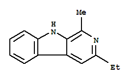 3-Ethyl-1-methyl-9h-pyrido[3,4-b]indole Structure,738608-71-4Structure