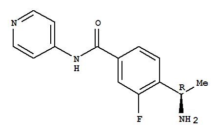 Benzamide, 4-(1-aminoethyl)-3-fluoro-n-4-pyridinyl-, (r)-(9ci) Structure,740064-43-1Structure