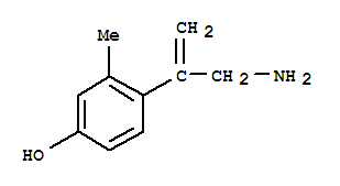 Phenol, 4-[1-(aminomethyl)ethenyl]-3-methyl- Structure,740795-73-7Structure