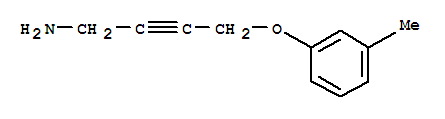 2-Butyn-1-amine,4-(3-methylphenoxy)-(9ci) Structure,740796-10-5Structure