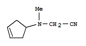 Acetonitrile, (3-cyclopenten-1-ylmethylamino)-(9ci) Structure,741290-10-8Structure