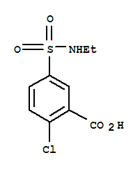 2-Chloro-5-[(ethylamino)sulfonyl]benzoic acid Structure,74138-29-7Structure