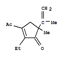 2-Cyclopenten-1-one,3-acetyl-2-ethyl-5-methyl-5-(1-methylethenyl)-(9ci) Structure,741694-90-6Structure