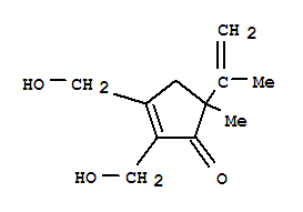 2-Cyclopenten-1-one,2,3-bis(hydroxymethyl)-5-methyl-5-(1-methylethenyl)-(9ci) Structure,741695-05-6Structure