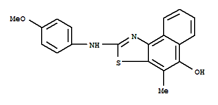 Naphtho[1,2-d]thiazol-5-ol, 2-[(4-methoxyphenyl)amino]-4-methyl- Structure,742014-22-8Structure