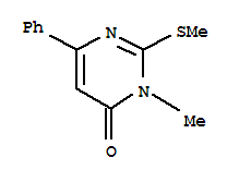 3-Methyl-2-(methylthio)-6-phenyl-4(3h)-pyrimidinone Structure,74303-68-7Structure