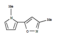 Isoxazole, 3-methyl-5-(1-methyl-1h-pyrrol-2-yl)-(9ci) Structure,74304-97-5Structure