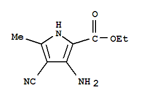 Ethyl 3-amino-4-cyano-5-methyl-1h-pyrrole-2-carboxylate Structure,74455-30-4Structure