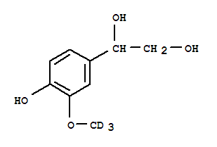 Rac 4-hydroxy-3-methoxyphenylethylene glycol-d3 Structure,74495-72-0Structure