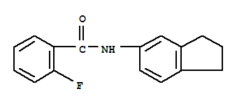 Benzamide, n-(2,3-dihydro-1h-inden-5-yl)-2-fluoro-(9ci) Structure,746614-43-7Structure