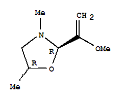 Oxazolidine, 2-(1-methoxyethenyl)-3,5-dimethyl-, (2r,5r)-rel-(9ci) Structure,748809-78-1Structure