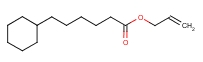 Cyclohexanehexanoic acid, 2-propenyl ester Structure,7493-66-5Structure