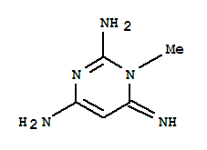 2,4-Pyrimidinediamine,1,6-dihydro-6-imino-1-methyl-(9ci) Structure,749798-75-2Structure