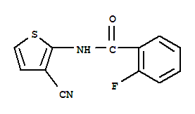 Benzamide, n-(3-cyano-2-thienyl)-2-fluoro-(9ci) Structure,749918-12-5Structure