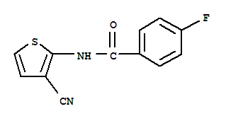 Benzamide, n-(3-cyano-2-thienyl)-4-fluoro-(9ci) Structure,749919-77-5Structure