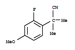 Benzeneacetonitrile, 2-fluoro-4-methoxy-alpha,alpha-dimethyl-(9ci) Structure,749934-28-9Structure