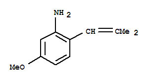 Benzenamine, 5-methoxy-2-(2-methyl-1-propenyl)-(9ci) Structure,750597-53-6Structure