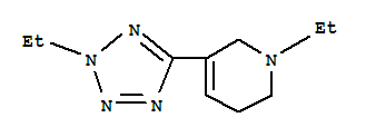 Pyridine, 1-ethyl-3-(2-ethyl-2h-tetrazol-5-yl)-1,2,5,6-tetrahydro-(9ci) Structure,752958-57-9Structure