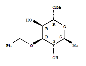 Methyl 3-o-benzyl-a-l-rhamnopyranoside Structure,75336-82-2Structure